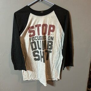 Next level Men’s graphic long sleeve shirt, large